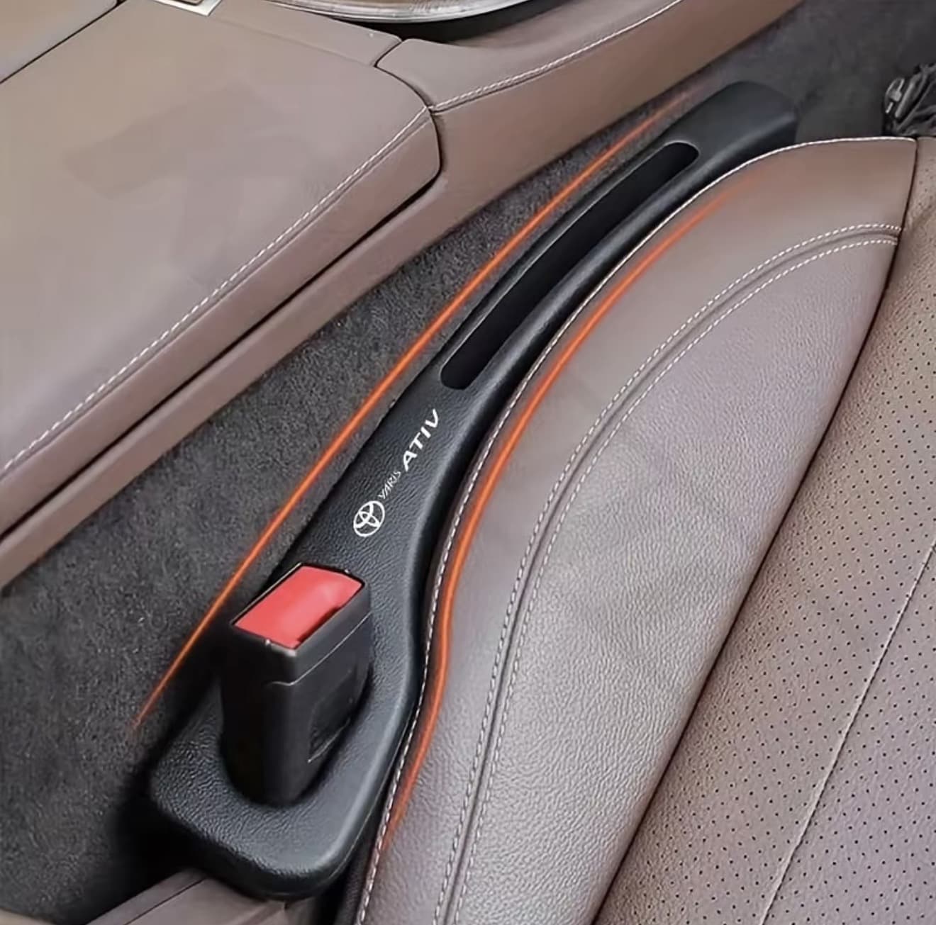 Toyota Yaris Ativ คาร์ซีท ช่องว่าง ฟิลเลอร์ 2 ชิ้น แถบปลั๊กตะเข็บข้าง แถบฟิลเลอร์ป้องกันการรั่วสำหรับ Yaris Ativ กีฬา สมาร์ท พรีเมี่ยม หรูหรา 2022|2023 (รับ 11,700 แต้ม)