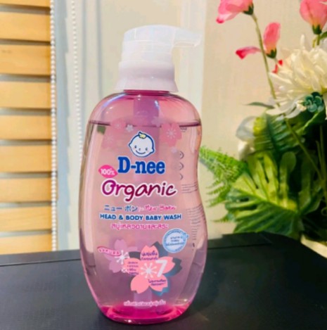 D-nee ดีนี่ ออร์แกนิค สบู่เหลวอาบ+สระ สำหรับ เด็กแรกเกิด 0+ (รับ9,750แต้ม)