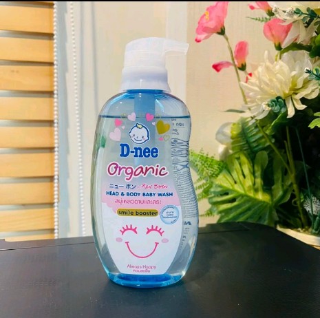 D-nee ดีนี่ ออร์แกนิค สบู่เหลวอาบ+สระ สำหรับ เด็กแรกเกิด 0+ (รับ9,750แต้ม)