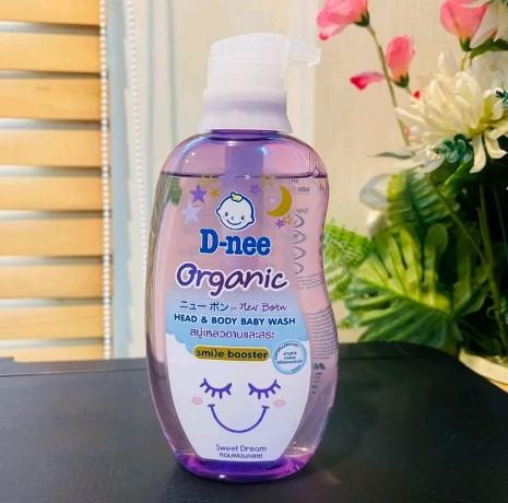D-nee ดีนี่ ออร์แกนิค สบู่เหลวอาบ+สระ สำหรับ เด็กแรกเกิด 0+ (รับ9,750แต้ม)