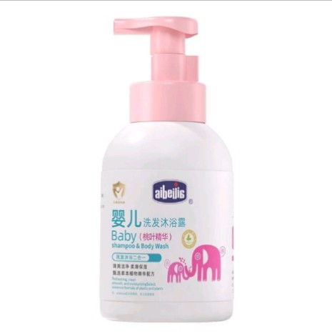 แชมพูอาบน้ำเด็ก 2in1 กลิ่นพืช Baby Shampoo & Body Wash สูตรอ่อนโยน ฟองนุ่ม ล้างออกง่าย (รับ7,950แต้ม)