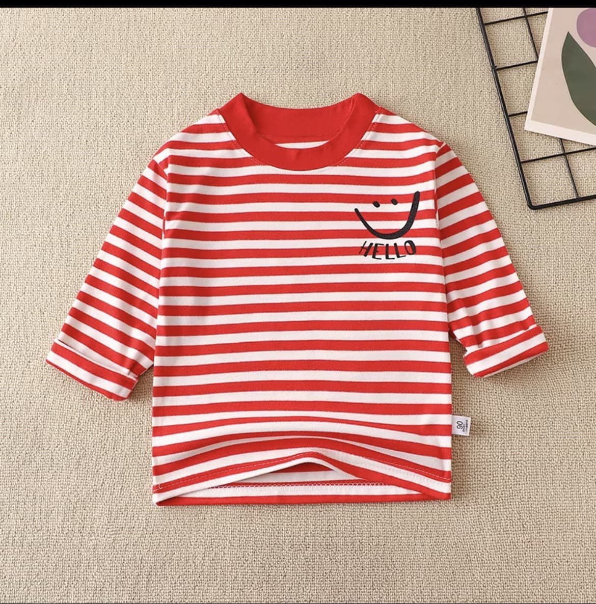 เสื้อแขนยาวกันหนาวเด็กลายการ์ตูนลาย-แดง ไซส์120 น่ารัก ผ้าฝ้าย100%(รับ8,700แต้ม)
