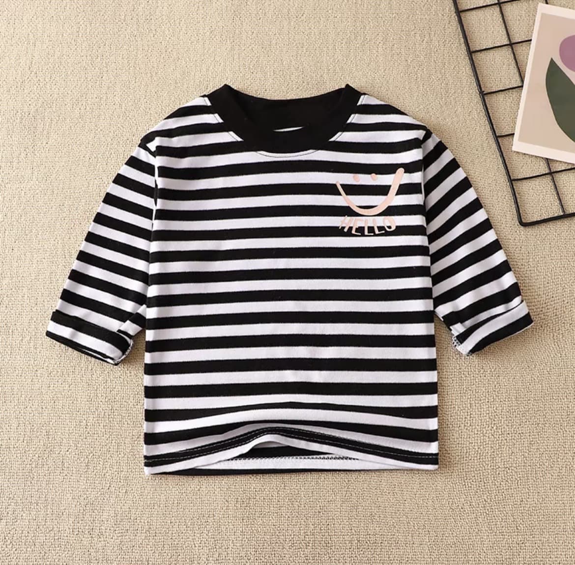 เสื้อแขนยาวกันหนาวเด็กลายการ์ตูนลาย-ดำ ไซส์120 น่ารัก ผ้าฝ้าย100%(รับ8,700แต้ม)