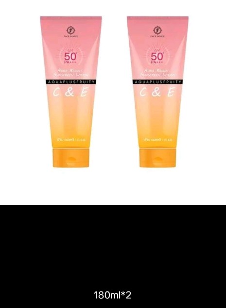 FJ โลชั่นกันแดด SPF 50+++ ช่วยให้หน้ากระจ่างใส ชุ่มชื้น อิ่มน้ำ กลิ่น หอมติดทนนาน 180ml สำหรับผิวหน้าและผิวกาย(รับ8750แต้ม)