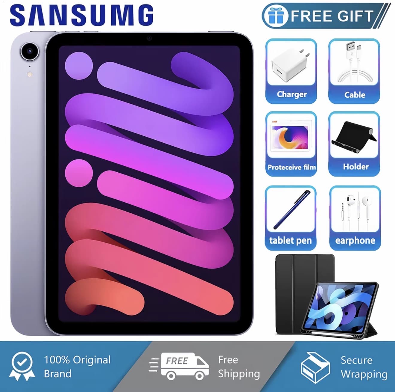 แท็บแล็ต Sansumg Galaxy Tab A8 LTE 12/512 GB Tablet 10.1 นิ้ว แท็บเล็ตพีซี Android11.0 แท็บเล็ตพีซี Wifi 4G/5G หน้าจอ Full HD 8800 mAh แท็บเล็ตถูกๆ ทีบเล็ตราคาถูก (รับ 199,950 แต้ม)