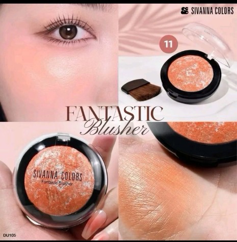 DU-105 บลัชออนสิวันนา เบอร์11 สีสวยๆๆ ซีเวนน่า คัลเลอร์ส แฟนทาสติค บลัชเชอร์ บลัชออนตกแต่งแก้มให้ดูสดใส เนื้อคุกกี้อัดแข็ง ชิมเมอร์แน่น ปัดทีเดียวอยู่ มาพร้อมแปรงปัดและกระจกในตลับ จิ๊บว๊บๆๆ ใช้ได้ทั้งตาและแก้ม คุ้มมากๆๆจ้า ตลับเล็กระทัดรัดพกพาง่ายสะดวกมีครบในตลับเดียวจ้า มีถึง 12 เฉดสีให้เลือก(รับ7200แต้ม)
