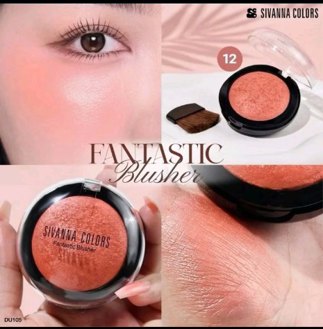 DU-105 บลัชออนสิวันนา เบอร์12 สีสวยๆๆ ซีเวนน่า คัลเลอร์ส แฟนทาสติค บลัชเชอร์ บลัชออนตกแต่งแก้มให้ดูสดใส เนื้อคุกกี้อัดแข็ง ชิมเมอร์แน่น ปัดทีเดียวอยู่ มาพร้อมแปรงปัดและกระจกในตลับ จิ๊บว๊บๆๆ ใช้ได้ทั้งตาและแก้ม คุ้มมากๆๆจ้า ตลับเล็กระทัดรัดพกพาง่ายสะดวกมีครบในตลับเดียวจ้า มีถึง 12 เฉดสีให้เลือก(รับ7200แต้ม)