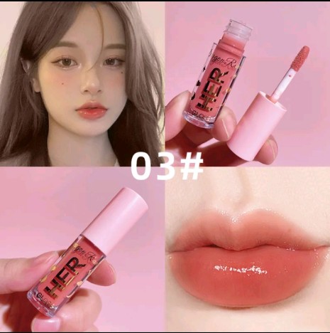 ลิปกลอสเนื้อกระจก ให้ความชุ่มชื้น กัน น้ำ และไม่ติดถ้วย Mirror Lip Glaze ลิปสติกลิปกลอสเนื้อเจลลี่ มอยซ์เจอไรเซอร์ ลิปเกลซ เบอร์#03 (รับ6200แต้ม)