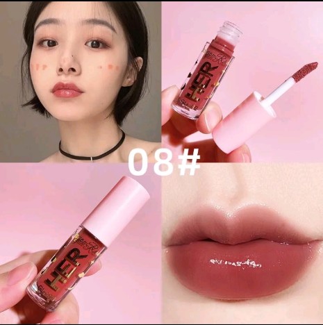 ลิปกลอสเนื้อกระจก ให้ความชุ่มชื้น กัน น้ำ และไม่ติดถ้วย Mirror Lip Glaze ลิปสติกลิปกลอสเนื้อเจลลี่ มอยซ์เจอไรเซอร์ ลิปเกลซ เบอร์#08(รับ6200แต้ม)