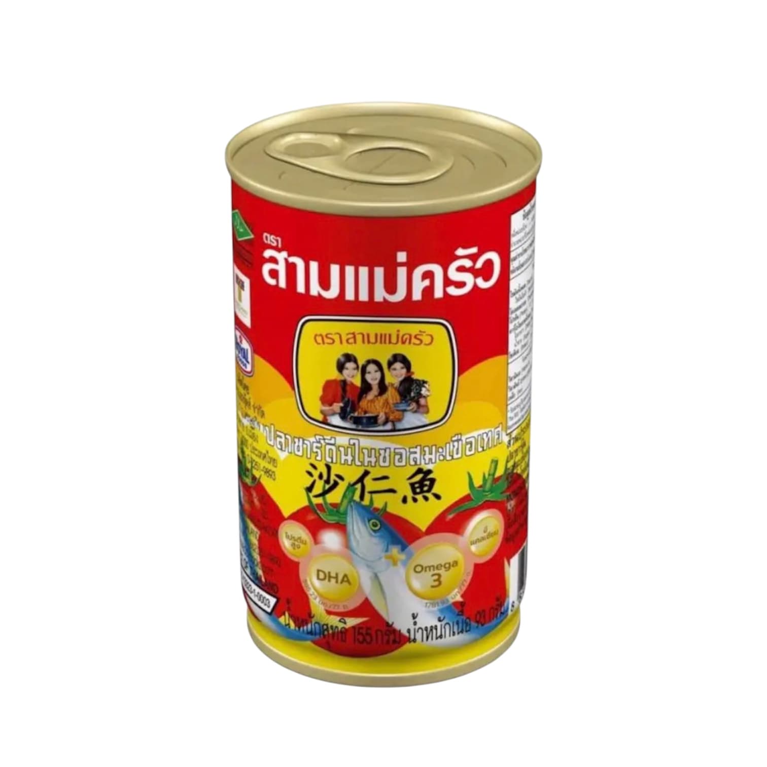 สามแม่ครัวซาร์ดีนซอสมะเขือเทศ 155 กรัม (4กระป๋อง) (รับแต้ม 7,000 แต้ม )