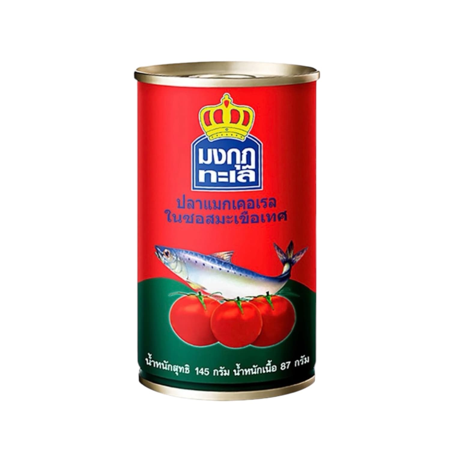 มงกุฎทะเล ปลาแมคเคอเรลในซอสมะเขือเทศ 145 ก. x 4 กระป๋อง (รับแต้ม 6,250 แต้ม)
