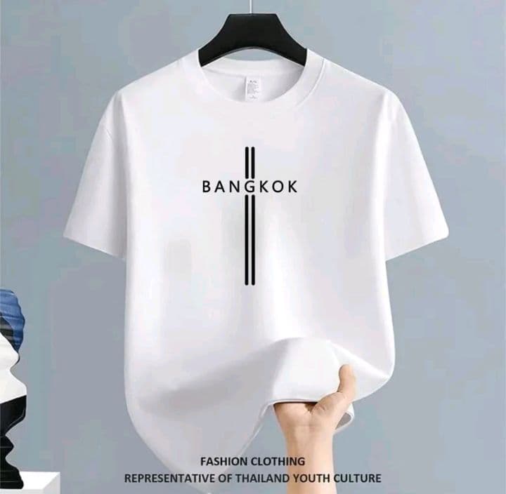 สีขาว เสื้อยืดทูโทน [COD] เสื้อยืด คอกลม T-shirt เนื้อผ้านุ่มระบายอากาศดี (รับ26,200แต้ม)