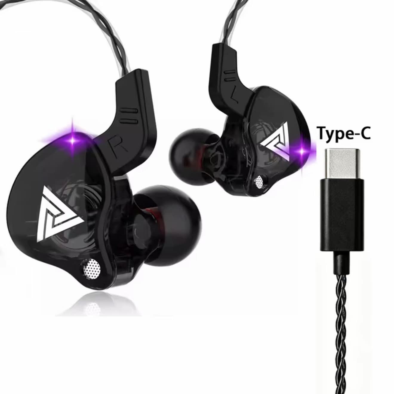 QKZ หูฟังAK6 รุ่นEarphone Sport Earbuds Stereo With HD Mic มีไมโครโฟน สายยาว 1.2 เมตร ตัดเสียงรบกวน HiFi 3.5 มม. เหมาะสำหรับ Android/โทรศัพท์/แท็บเล็ต (รับ 21,200 แต้ม)