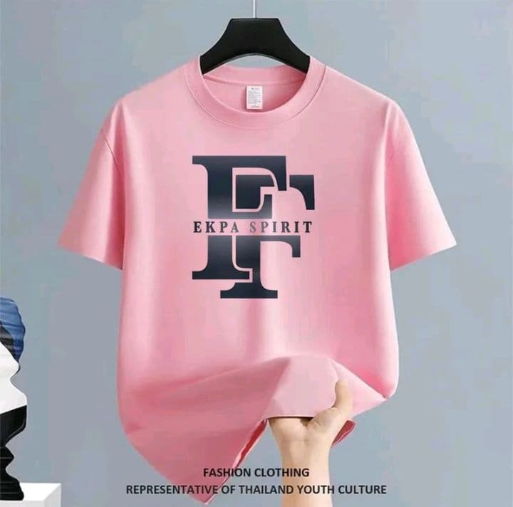 สีชมพู เสื้อยืดคอกลม เนื้อผ้านุ่ม ระบายอากาศดี oversize ไม่ละคายเคือง (รับ26,200แต้ม)