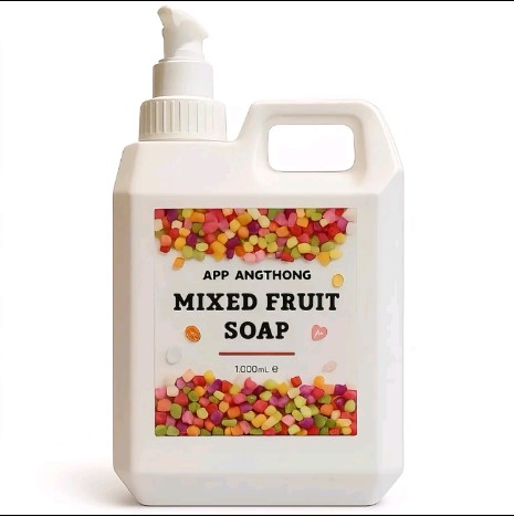 สบู่ผลไม้รวม Mixed Fruit Soap แบบแกลลอน 500g.(รับ10450แต้ม)