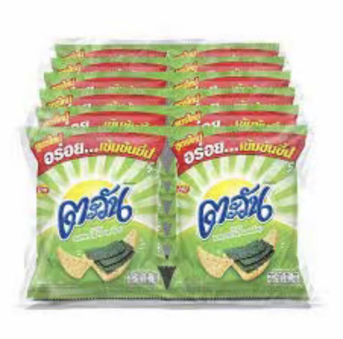 ขนม ตะวัน รสสาหร่าย ยกแพ็ค 12 ห่อ (รับ7,700แต้ม)