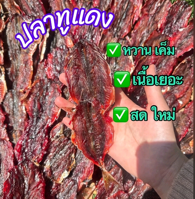ปลาทูแดงหวานเค็มกลมกล่อม เนื้อฉ่ำรสชาดพอดีทาน เป็นธรรมชาติขนาด200กรัม(รับ7,450แต้ม)