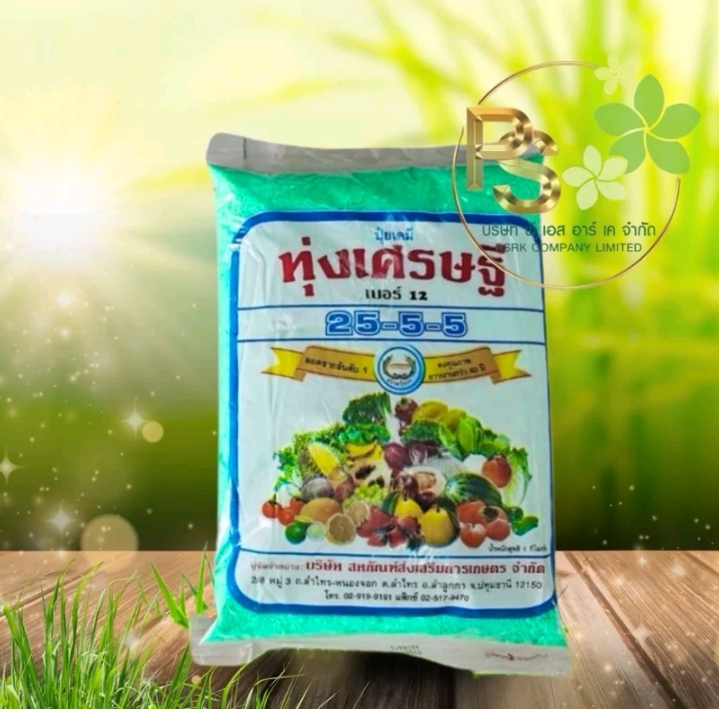 ปุ๋ยเศรษฐี ปุ๋ยเขียวสูตร 25-5-5 1,000กรัม(รับ9,750แต้ม)