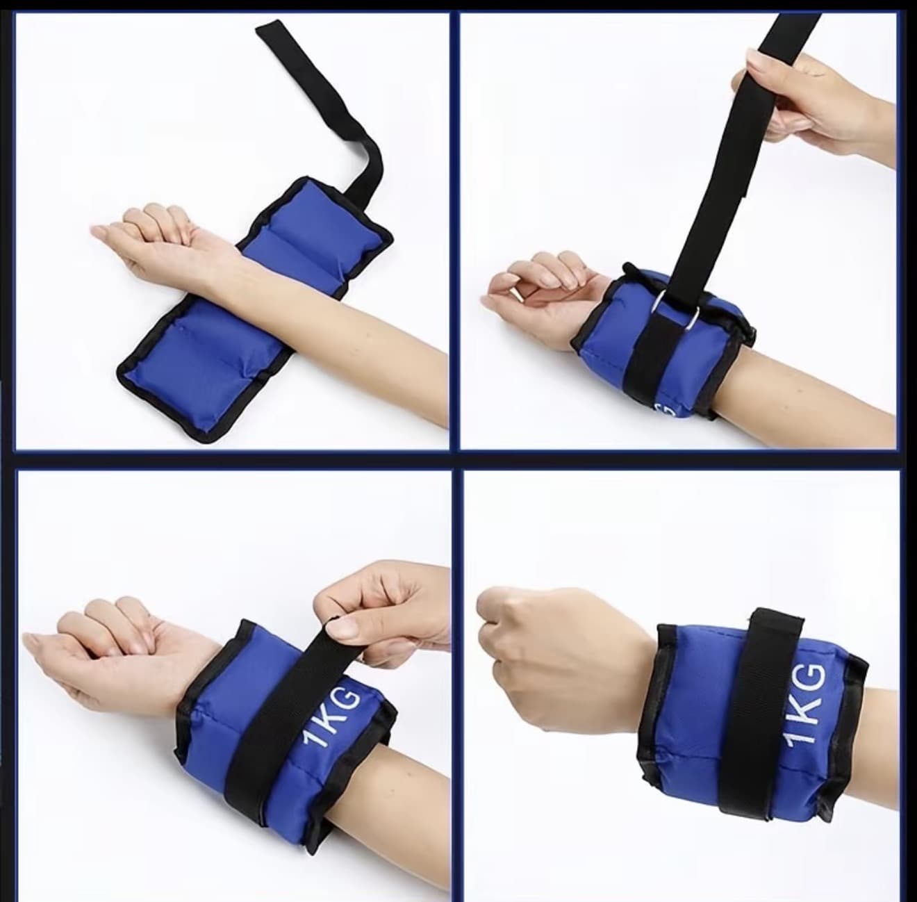 ถุงทรายถ่วงขา ถุงทรายถ่วงน้ำหนัก สำหรับข้อมือ ข้อเท้า 1 kg (1คู่) เหมาะสำหรับการออกกำลังกายด้วยการวิ่ง (รับ 8,000 แต้ม)