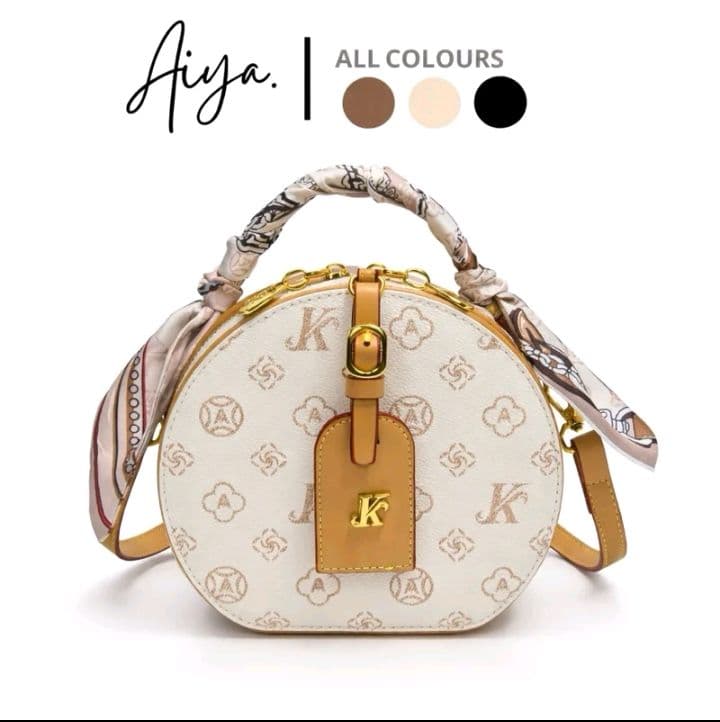 Aiya.bag-Monica kiki ทรงกลมหรูหรา พรีเมี่ยม พร้อมสายสะพาย (รับ50,750แต้ม)