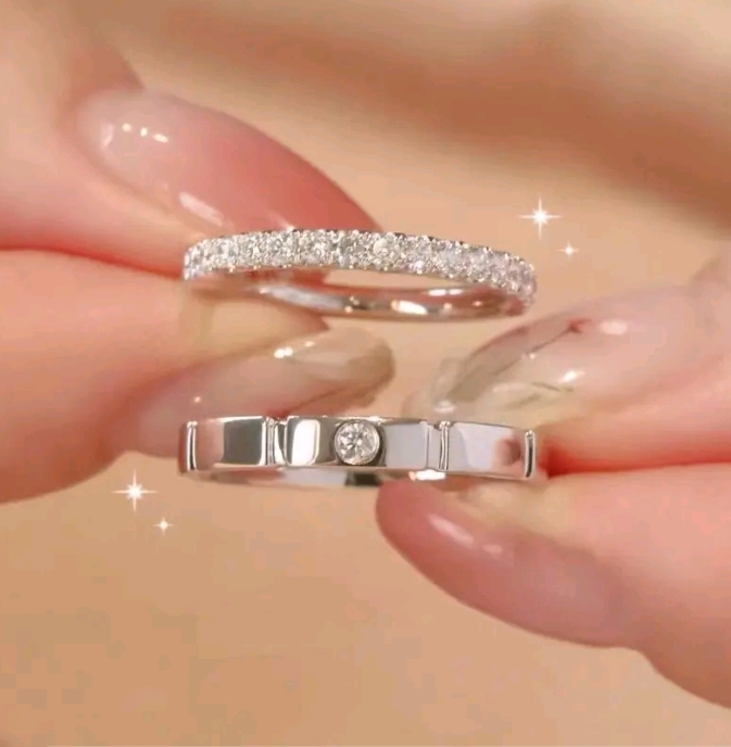 XM jewelry แหวนคู่ใหม่สำหรับคู่รักชายหญิงเหมาะเป็นของขวัญให้คนรัก ขนาดสามารถปรับได้(รับ8700แต้ม)