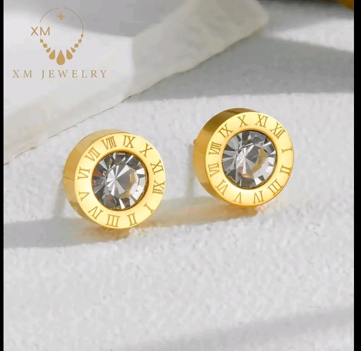 XM jewelry ต่างหูแฟชั่นสำหรับผู้หญิง สแตนเลสไม่ชีดจาง(รับ8200แต้ม)