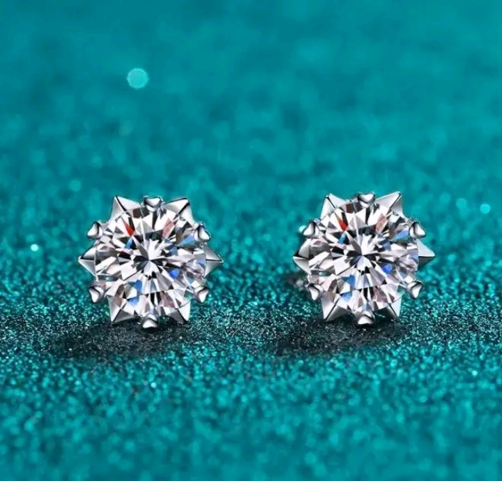 XM jewelry ต่างหูแฟชั่นสำหรับผู้หญิง ต่างหูเกร็ดหิมะ(รับ9700แต้ม)