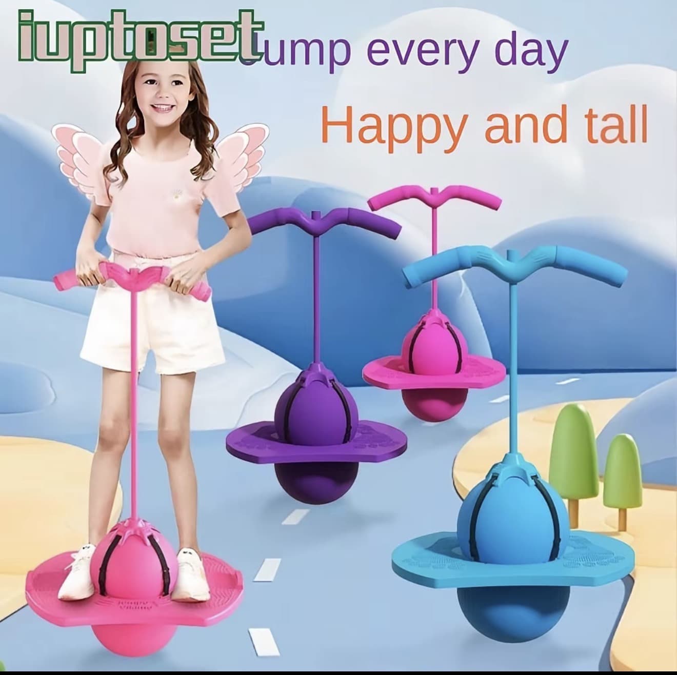 YY COOL MALL-Bouncing Ball กบกระโดดอุปกรณ์ออกกำลังกายความสูงยาวเพิ่มกระโดดสูง Bouncing Ball อุปกรณ์การฝึกสมดุลของเด็ก (รับ 15,700 แต้ม)