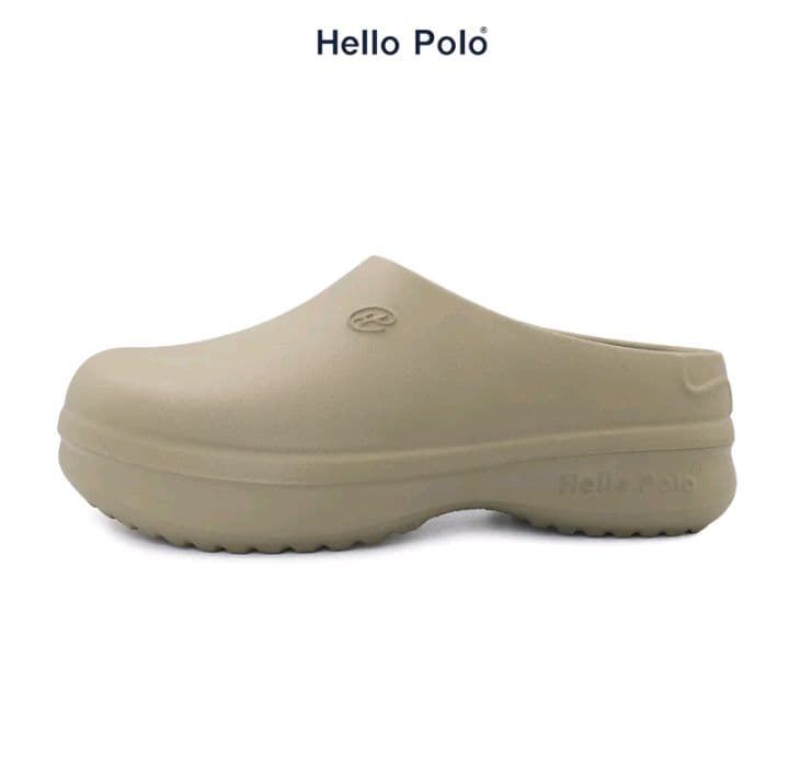 รองเท้าคัทชู Hello Polo สีโอวัลติน รุ่นHP8009W ไซส์36-45 วัสดุยางEVA ทนทาน ยืดหยุ่นสูงรองรับแรงกระแทกได้ดี (รับ36,200แต้ม)