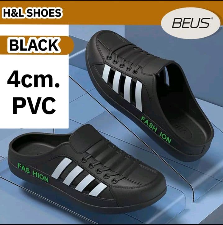สีดำ BEUS-999 รองเท้าแตะสำหรับผู้ชาย สไตล์ใหม่2026 ระบายอากาศกันลื่นติดนิ้วเท้า สไตล์เกาหลี ปกป้องสลิฟออนรองเท้าแตะ รองเท้าอินเทรนด์ (รับ11,200แต้ม)