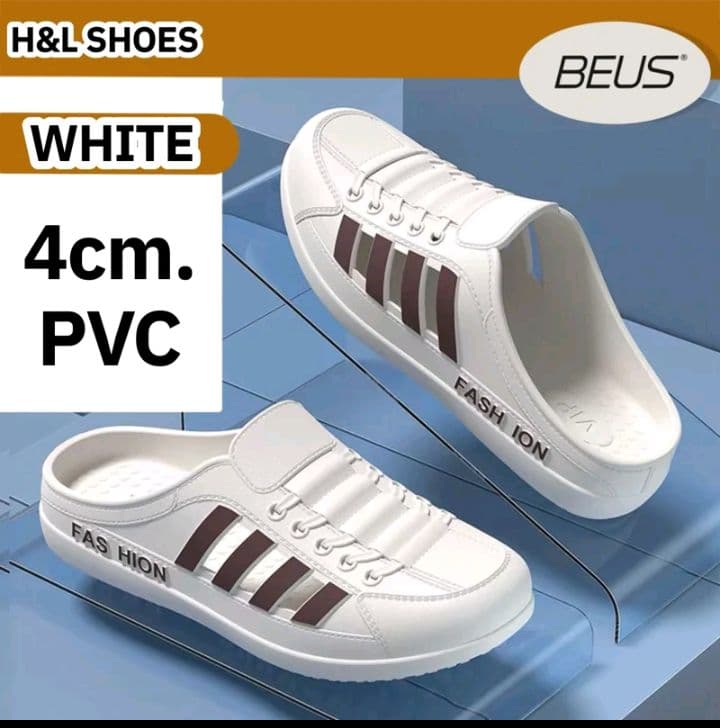 สีขาว BEUS-999 รองเท้าแตะสำหรับผู้ชาย สไตล์ใหม่2026 ระบายอากาศกันลื่นติดนิ้วเท้า สไตล์เกาหลี ปกป้องสลิฟออนรองเท้าแตะ รองเท้าอินเทรนด์ (รับ11,200แต้ม)