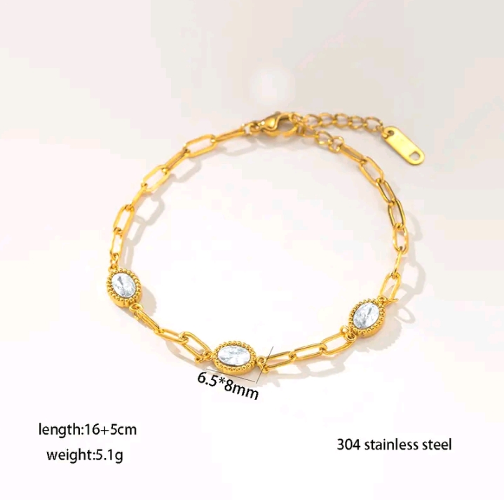 XM jewelry สร้อยข้อมือเหล็กไทเทเนียมไม่ซีดจางและสามารถสวมใส่ได้ในอ่างอาบน้ำ(รับ9750แต้ม)