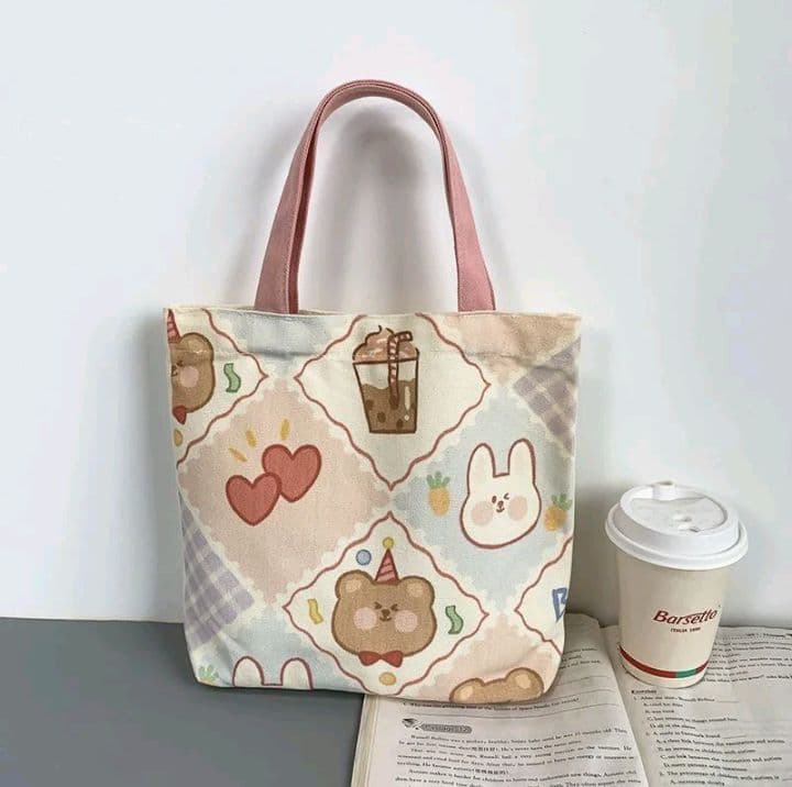 ลาย-1 LYS Bag กระเป๋าสำหรับผู้หญิง ผ้าแคนวาส กระเป๋าคล้องแขน สไตล์เกาหลีน่ารัก (รับ5,700แต้ม)
