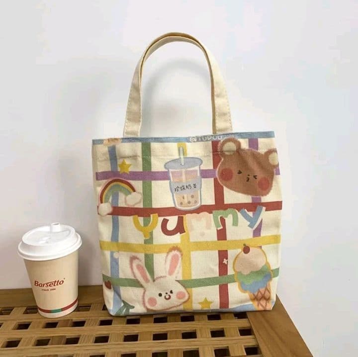 ลาย-5 LYS Bag กระเป๋าสำหรับผู้หญิง ผ้าแคนวาส กระเป๋าคล้องแขน สไตล์เกาหลีน่ารัก (รับ5,700แต้ม)
