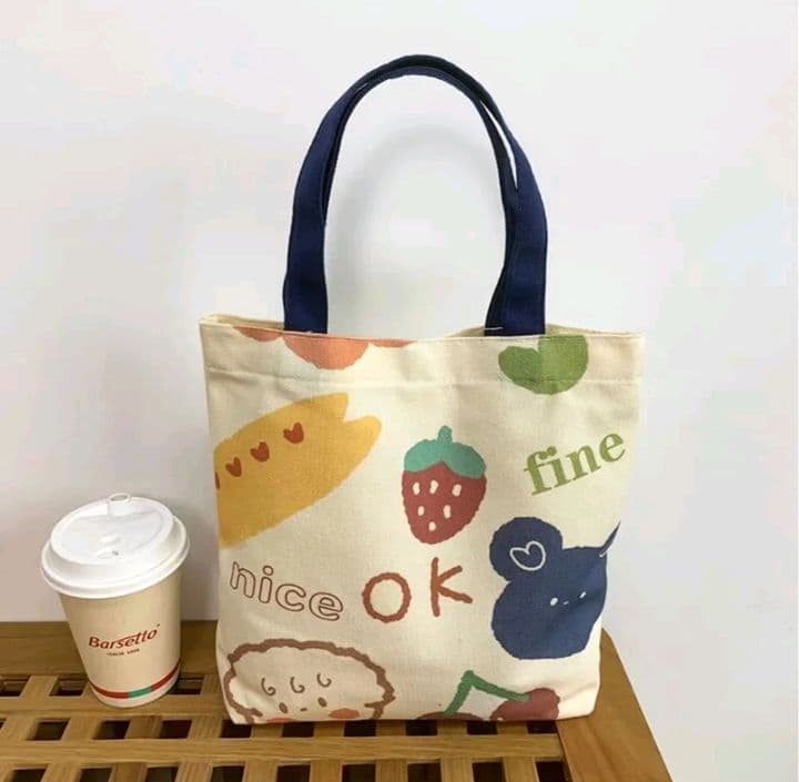 ลาย-6 LYS Bag กระเป๋าสำหรับผู้หญิง ผ้าแคนวาส กระเป๋าคล้องแขน สไตล์เกาหลีน่ารัก (รับ5,700แต้ม)