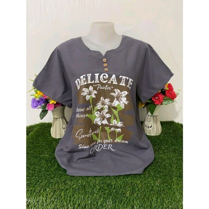 ลาย-4 เสื้อผู้หญิง เสื้อยืดสาวอวบ เสื้อผัววันคุยแม่ รอบอก38-44 (รับ9,700แต้ม)