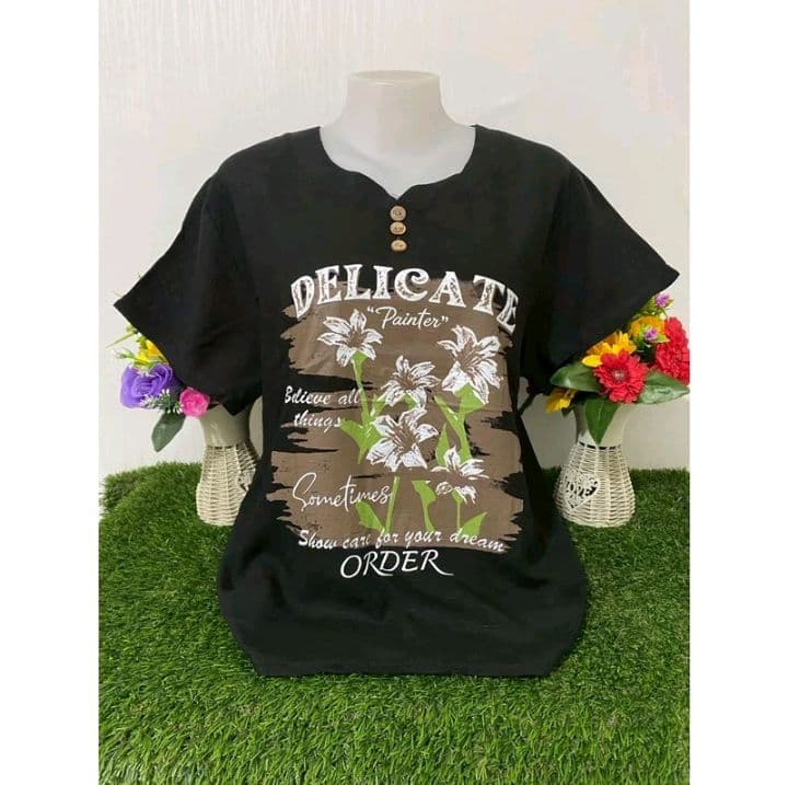 ลาย-8 เสื้อผู้หญิง เสื้อยืดสาวอวบ เสื้อผัววันคุยแม่ รอบอก38-44 (รับ9,700แต้ม)