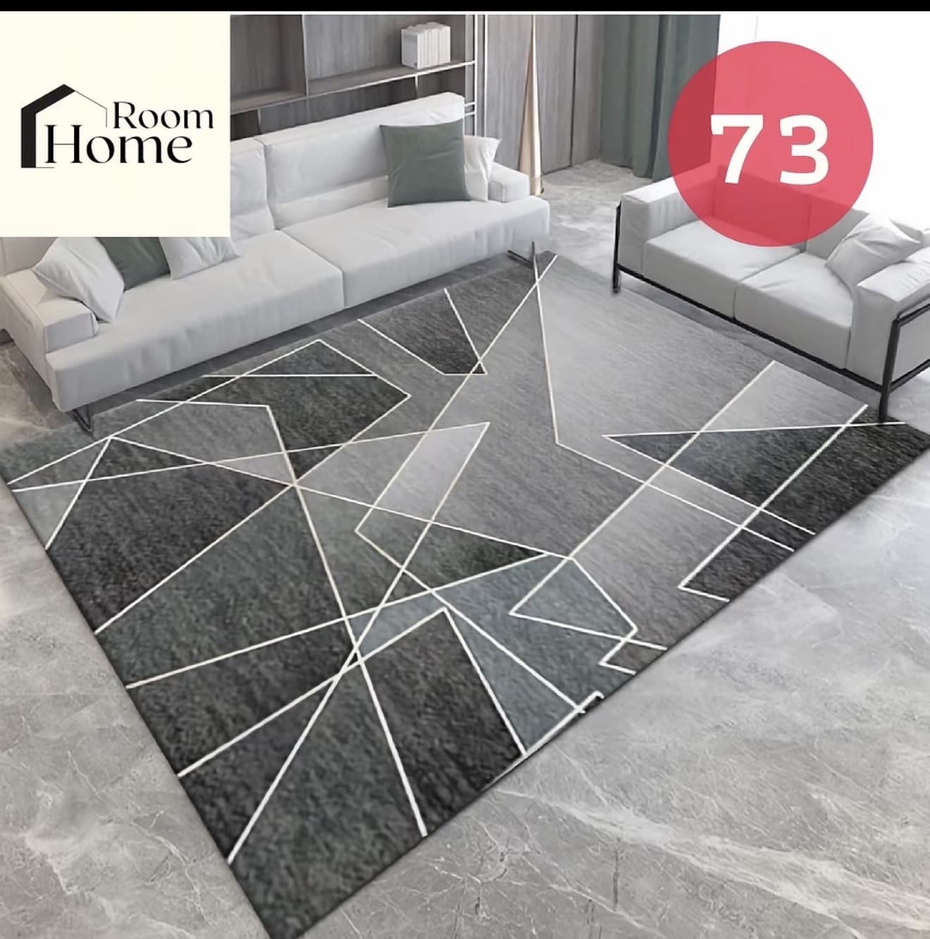 พรมปูพื้น 3D 3.5 ฟุต 120x160 ซม. พร้อมส่ง พรม แต่งห้อง (รับ 13,200 แต้ม)