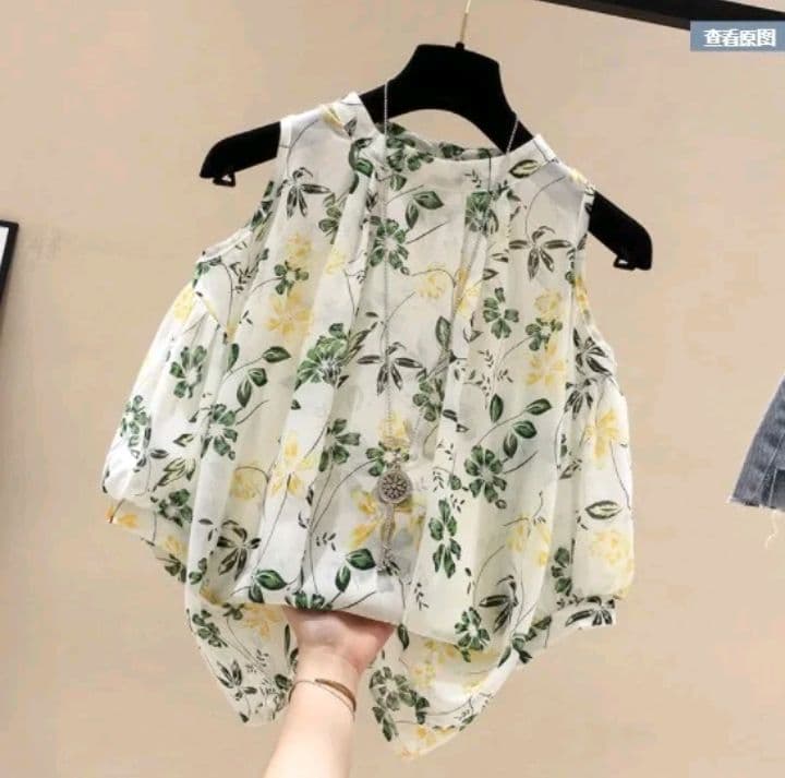 สีดอกขาว เสื้อชีฟองทรงหลมแขนสั้นผู้หญิงฤดูร้อนมาใหม่ มีลายดอกลายจุดลายแมวให้เลือก พร้อมส่ง (รับ12,700แต้ม)