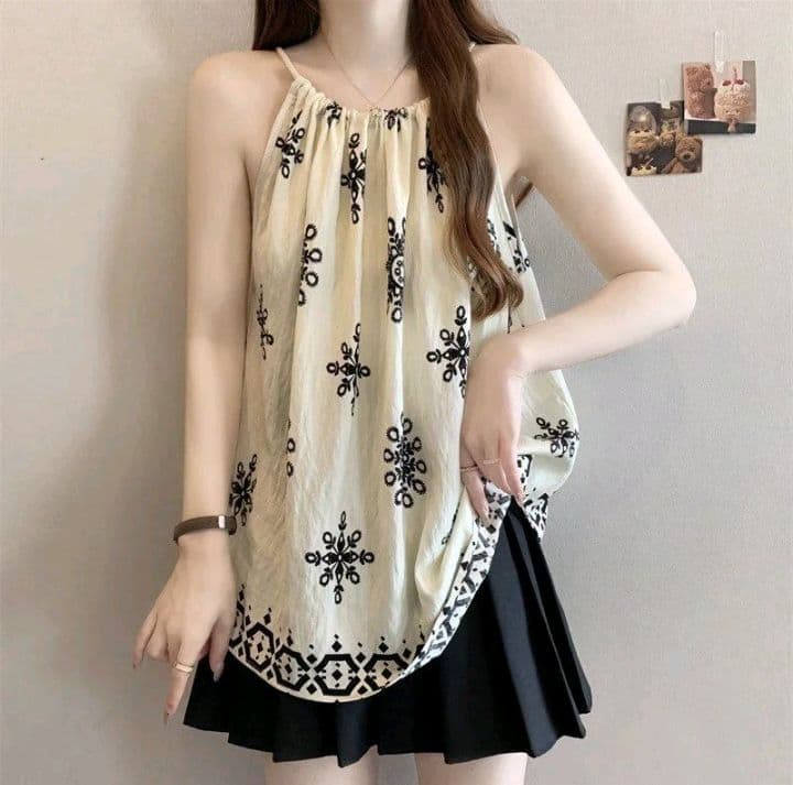 สีแอปริคอท เสื้อสายเดี่ยวแขนกุดคอวี ไซส์ใหญ่ สำหรับผู้หญิงฤดูร้อน-สไตล์ทันสมัยทรงหลวม ลำลอง ช่วยให้ดูผอมเพรียวสวมได้หลากหลายโอกาส (รับ13,700แต้ม)