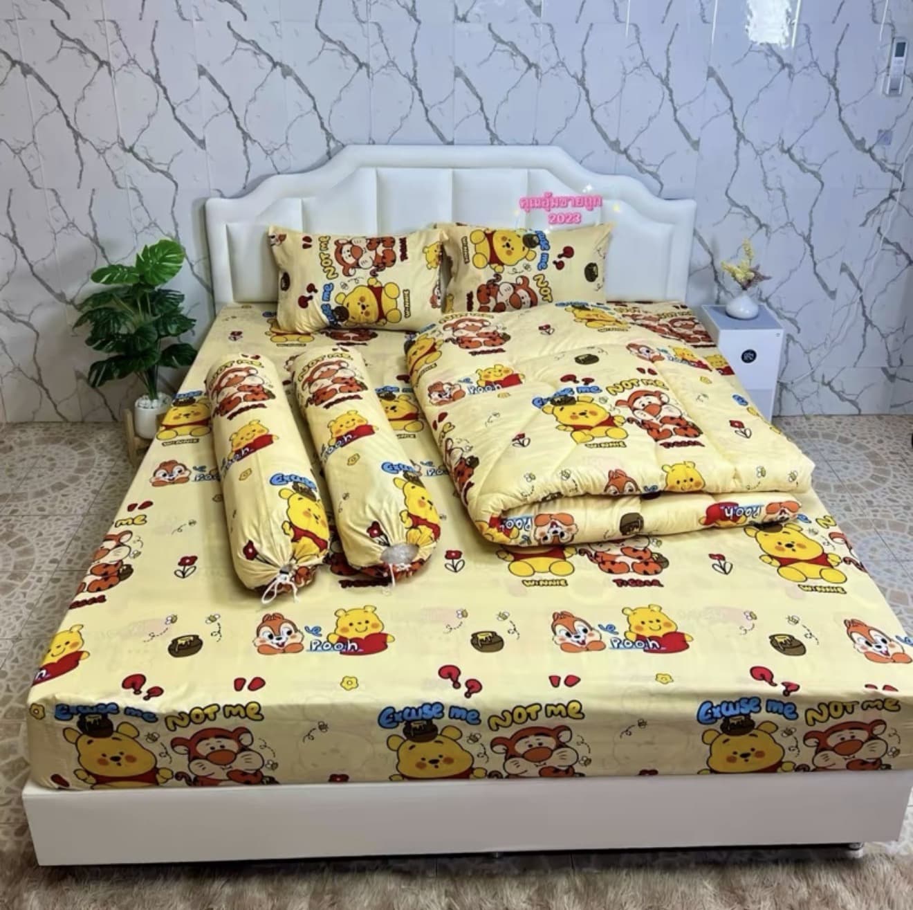 ชุดผ้าปูครบเซ็ท 6ชิ้น (มีผ้าห่ม + แถมกระเป๋าซิป) (รับ 35,750 แต้ม)