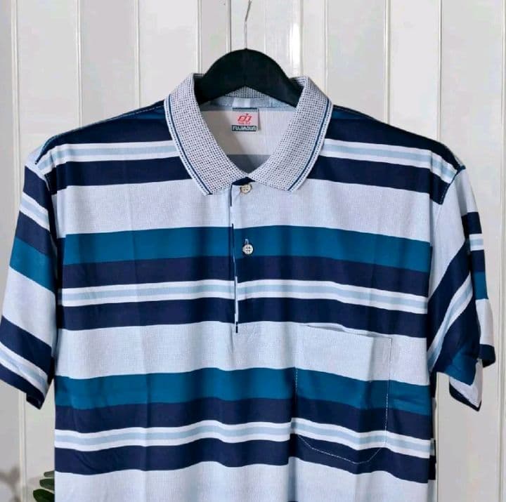 สีเขียว เสื้อโปโลคุณพ่อคุณตาเนื้อผ้าบางใส่สบายClothing สุภาพบุรุษManผู้ชายคอปกPolo Shirt (รับ11,200แต้ม)
