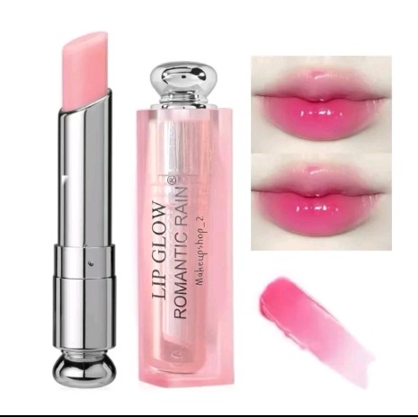 AM BEAUTY LAB สูตรกุหลาบ ลิปปบาล์ม ลิปGlow Romantic Rain Professional Makeup Glow Lip Balm Romantic Rain Professional Makeup Glow Lip Balm ลิ ปบาล์มบำรุงปาก ฉ่ำวาว สีชมพูอ่อน สีน่ารักมาก ดูเป็นธรมม ชาติ ทาได้แบบ Everyday Look สีสวย ติดทนในระบดับนึ่ง เลย ทำให้ริมฝีปากชุ่มชื่น ไม่แห้ง ลอก(รับ5450แต้ม)