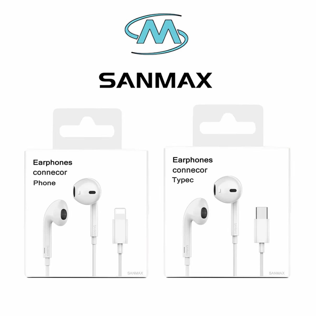 sanmax หูฟัง Earphones Typec ฟซ สายฟ้า เสียงดี ไมโครโฟนในตัว สำหรับ i7 7plus i8 8plus x xr xs se i11 i12 i13 i14 i15 i16 i17 i18 a16 a17 a73 s20 s21 s22 s23 s24 s25 s26 Android (รับประกัน 1 ปี ) (รับ 6,200 แต้ม)