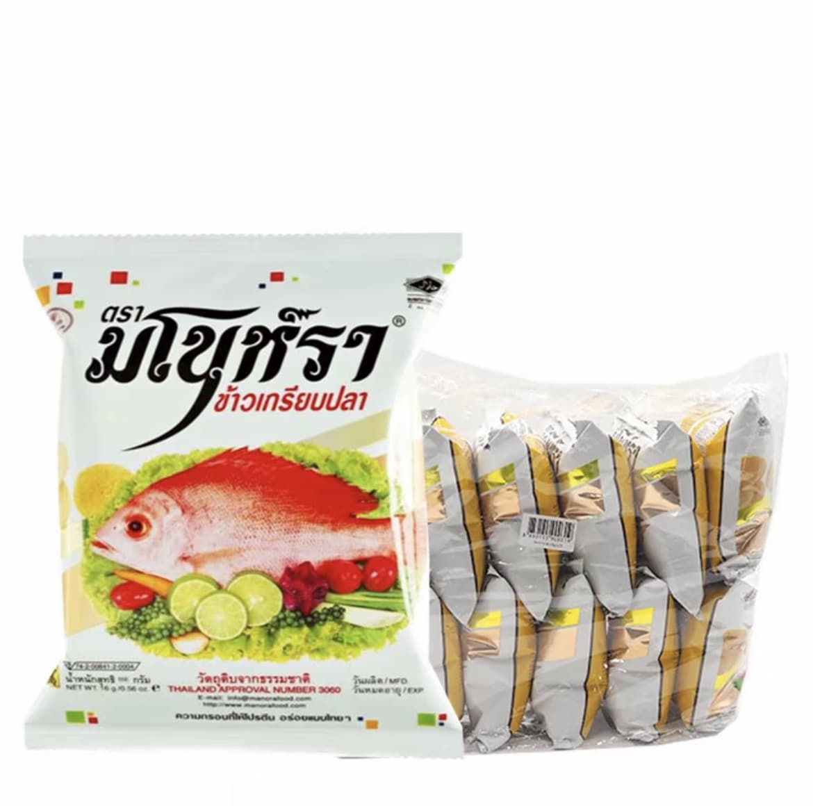 ขนม มโนราห์ รสปลา ยกแพ็ค 12 ห่อ (รับ7,700แต้ม)