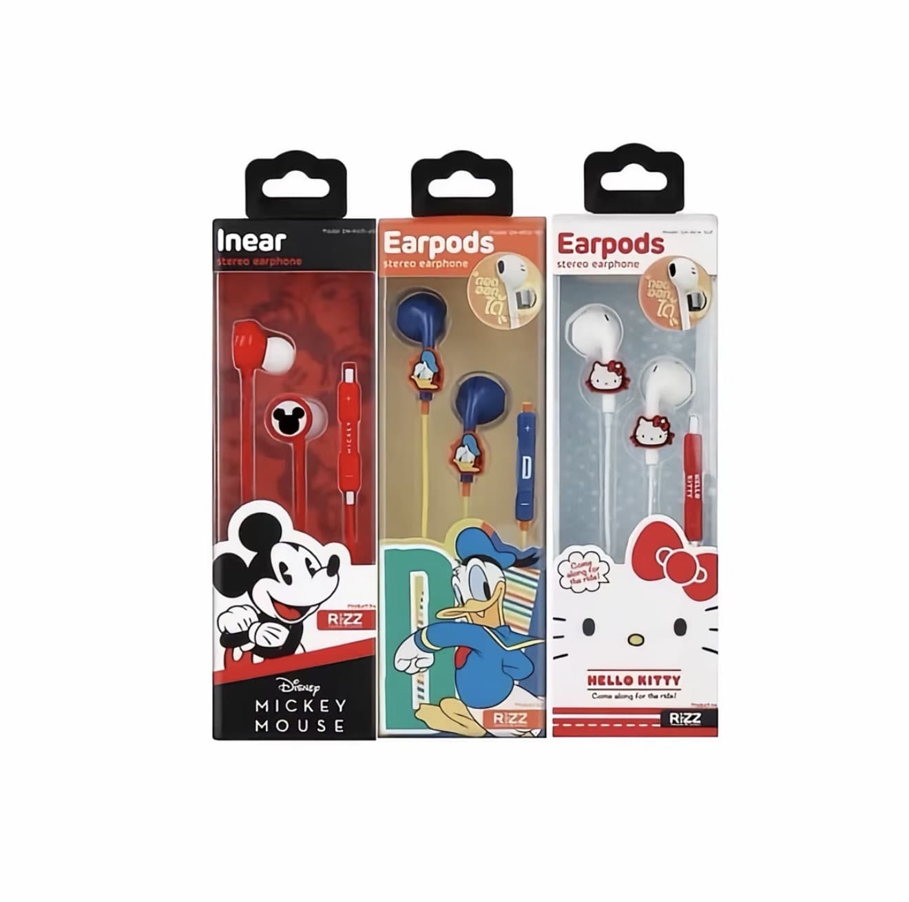 หูฟัง Rizz ลิขสิทธิ์แท้ /Donald Duck/Mickey Mouse (พร้อมไมค์ในตัว) (รับ 7,700 แต้ม)