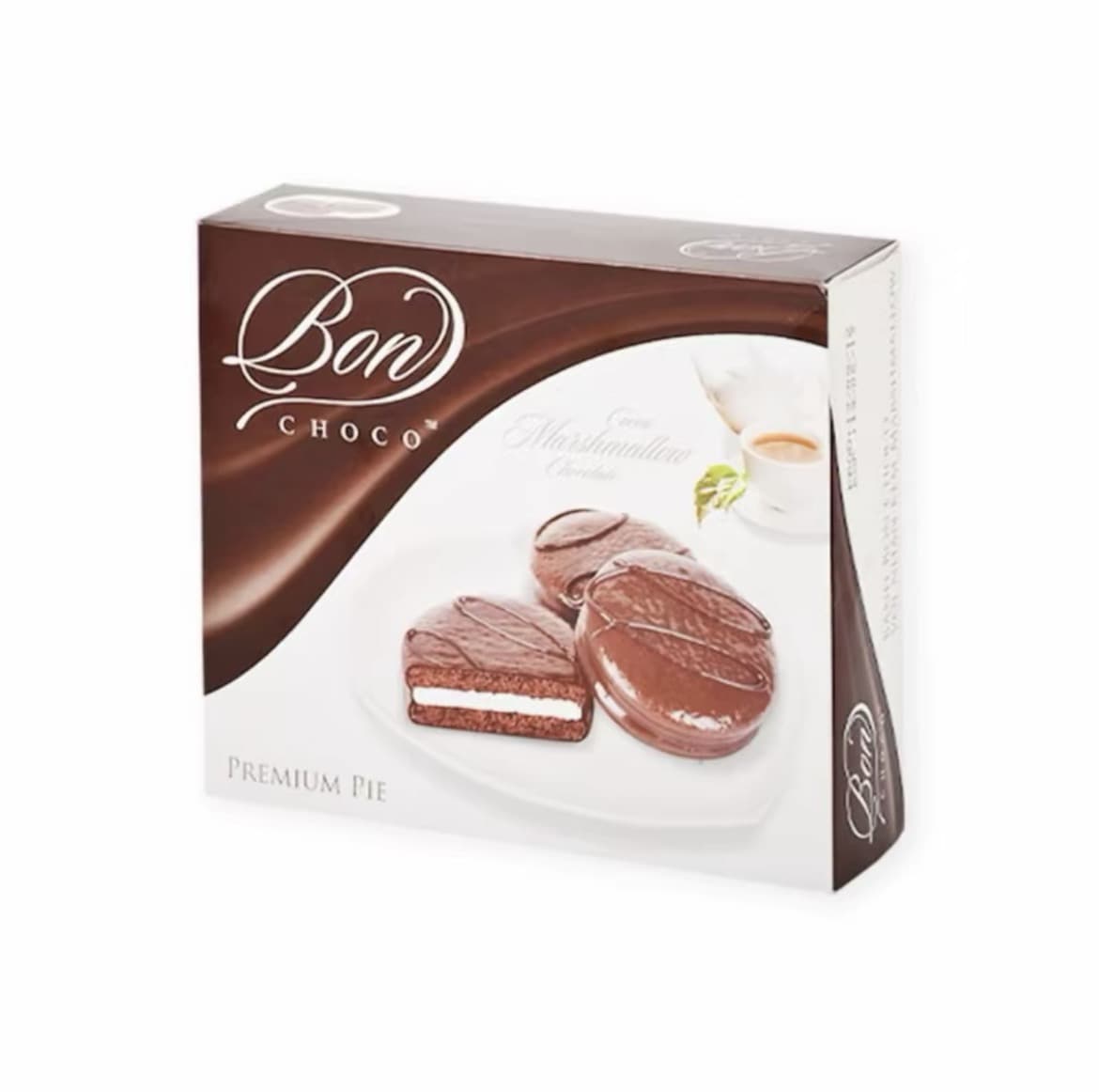 ขนม ยกกล่อง 12 ชิ้น Bon บอน ช็อกโกแลตพายสอดไส้ครีม ช็อกโกแลต (รับ7,700แต้ม)