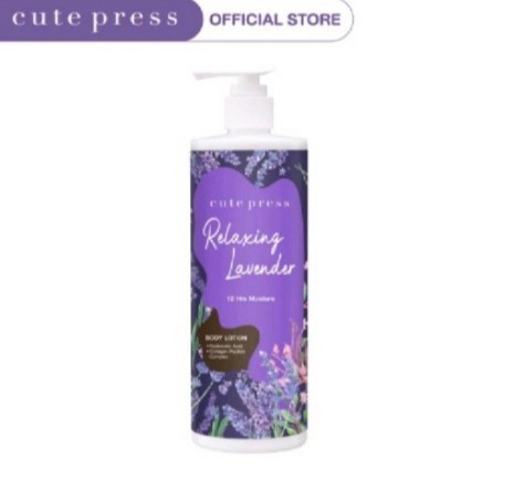 Cute Pressครีมตัวหอมรีแลกซ์ซิ่ง ลาเวนเดอร์ บอดี้ โลชั่น ขนาด 490 มล. เพลิดเพลินไปกับความหอมราวกับอยู่ท่ามกลางมวลดอก ลาเวนเดอร์ทุกครั้งที่ทา ด้วยโลชั่นบำรุงผิวกาย พร้อมคุณค่า จากคอลลาเจน เปปไทด์ คอมเพล็กซ์, ไฮยาลูโรนิค แอซิด และ สารสกัดจากดอกลาเวนเดอร์ ช่วยให้ผ่อนคลายราวกับได้พัก ผ่อน และคงความชุ่มชื่นยาวนานถึง 16750แต้ม)