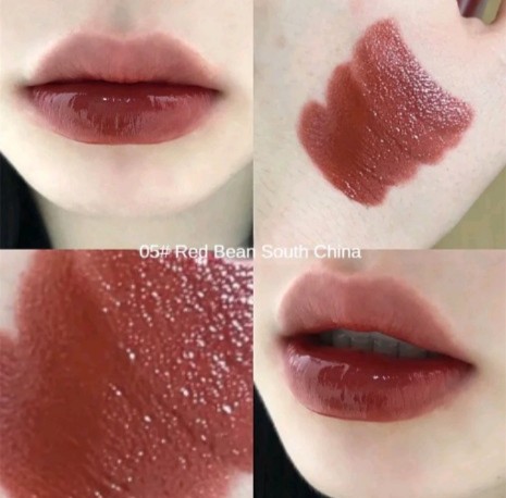 Hydrating กระจกแก้ว ลิปกลอสเนื้อ แข็ง ลิปสติกเจลลี่แสงน้ำ หมีน้อยน่ารัก ติดทนนาน (รับ11000แต้ม)
