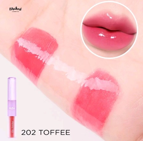 ดับเบิล คิส ลิปดูโอ้ พื้น ฟองดู DOUBLE KISS MAKNE LIP DUO TINT FONDUE ลิปทิ้นกลอส 2 หัว (รับ10450แต้ม)